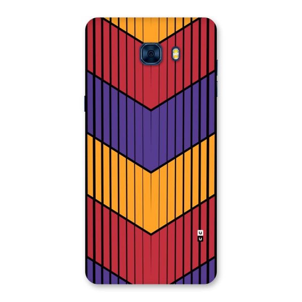 Angular Stripes Back Case for Galaxy C7 Pro