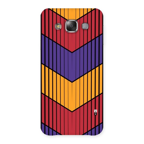 Angular Stripes Back Case for Galaxy E7