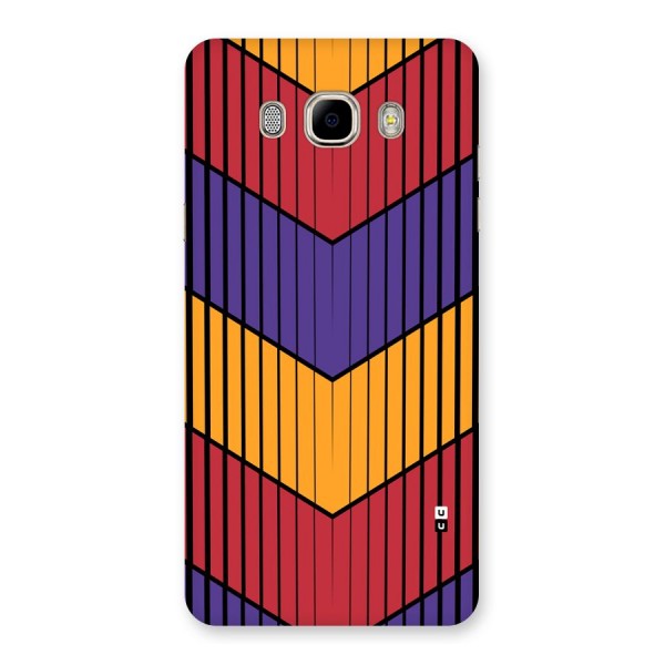 Angular Stripes Back Case for Galaxy J7 2016