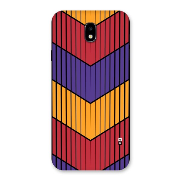 Angular Stripes Back Case for Galaxy J7 Pro