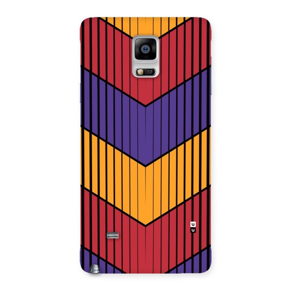 Angular Stripes Back Case for Galaxy Note 4