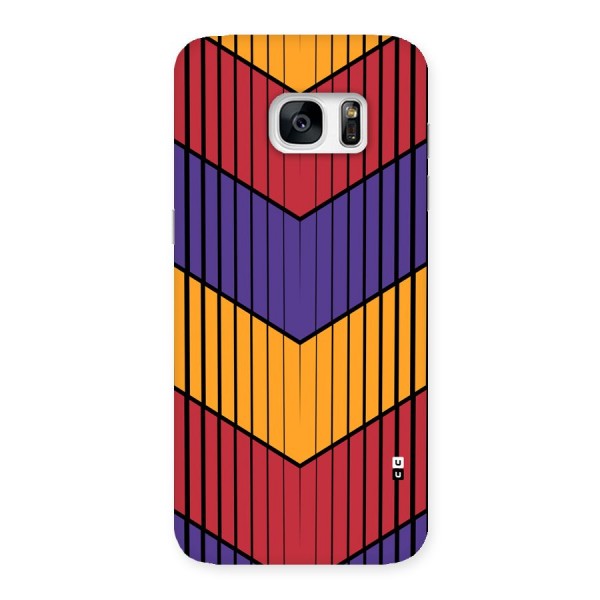 Angular Stripes Back Case for Galaxy S7 Edge