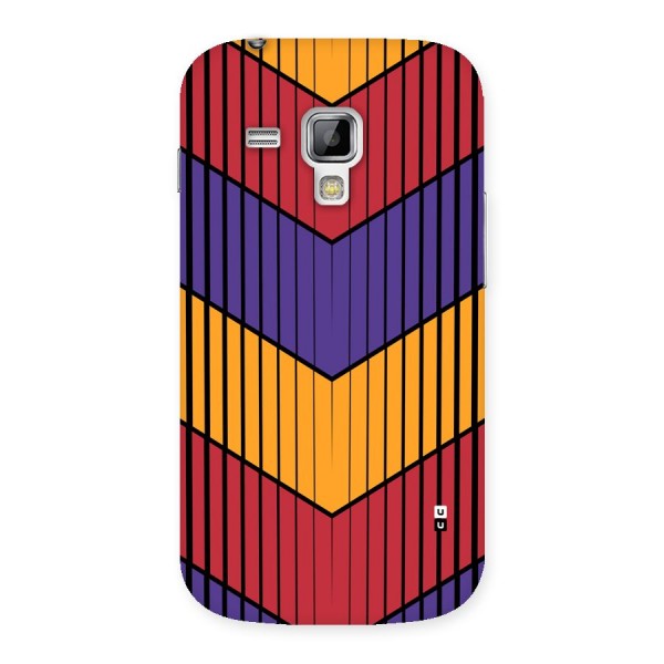 Angular Stripes Back Case for Galaxy S Duos