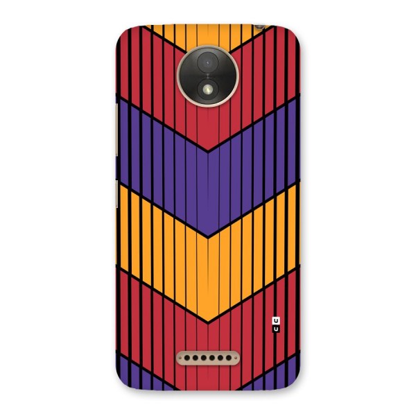 Angular Stripes Back Case for Moto C Plus