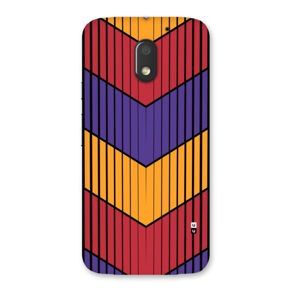 Angular Stripes Back Case for Moto E3 Power