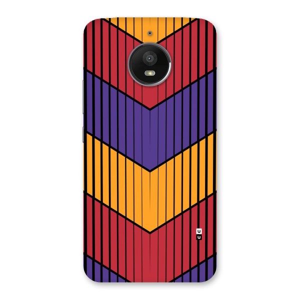 Angular Stripes Back Case for Moto E4 Plus