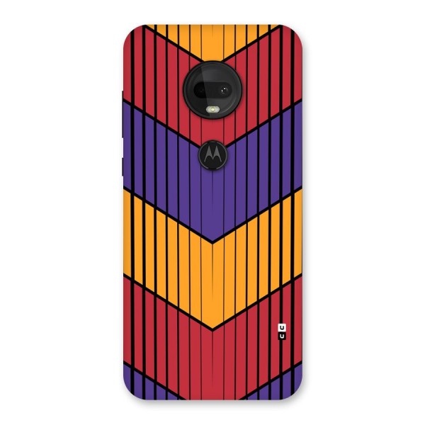 Angular Stripes Back Case for Moto G7