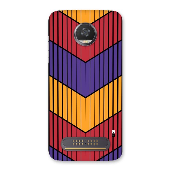 Angular Stripes Back Case for Moto Z2 Play