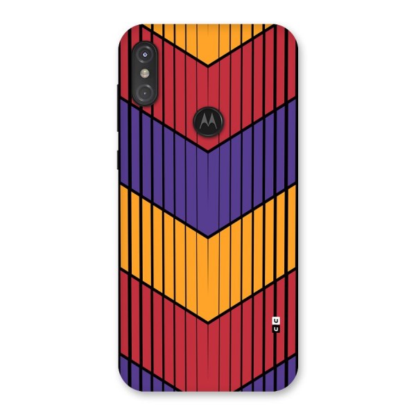 Angular Stripes Back Case for Motorola One Power