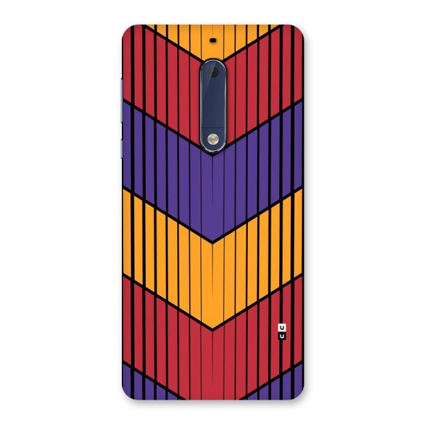 Angular Stripes Back Case for Nokia 5