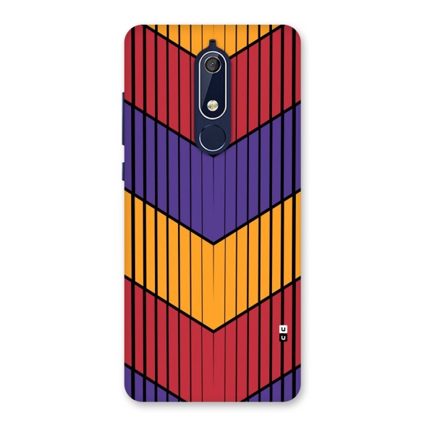 Angular Stripes Back Case for Nokia 5.1