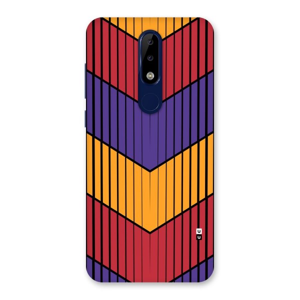 Angular Stripes Back Case for Nokia 5.1 Plus