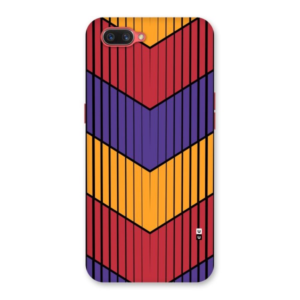 Angular Stripes Back Case for Oppo A3s