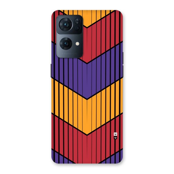 Angular Stripes Back Case for Oppo Reno7 Pro 5G