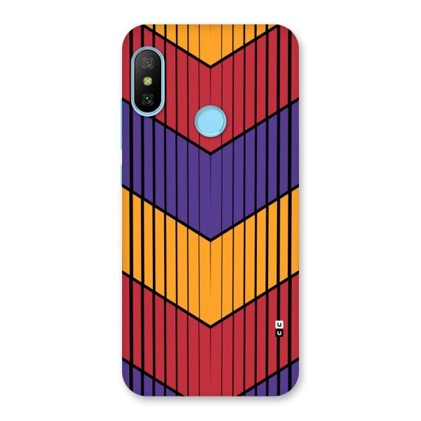 Angular Stripes Back Case for Redmi 6 Pro