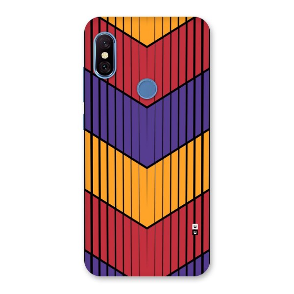 Angular Stripes Back Case for Redmi Note 6 Pro