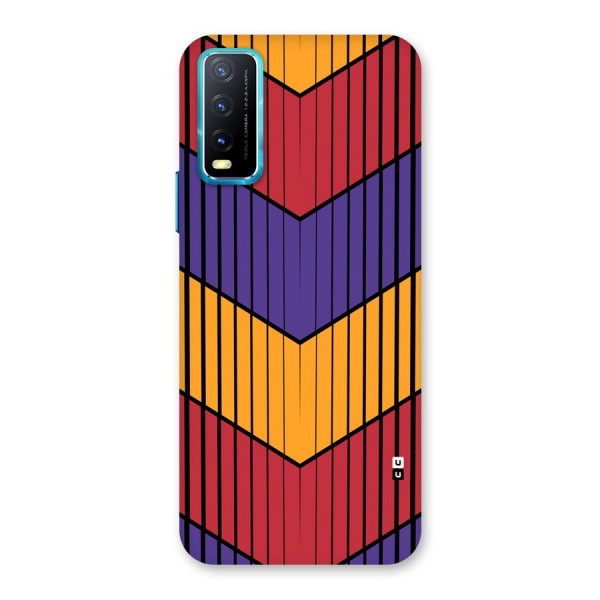 Angular Stripes Back Case for Vivo Y20s