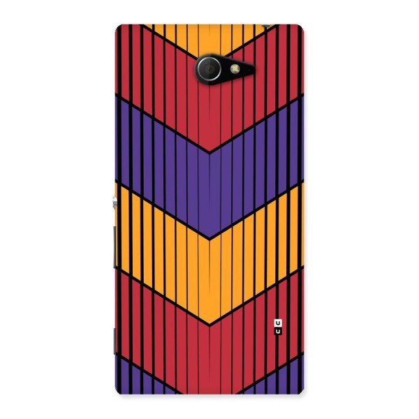 Angular Stripes Back Case for Xperia M2