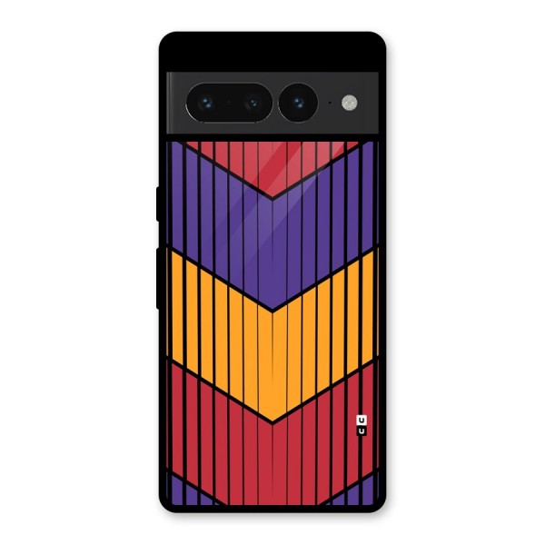 Angular Stripes Glass Back Case for Google Pixel 7 Pro