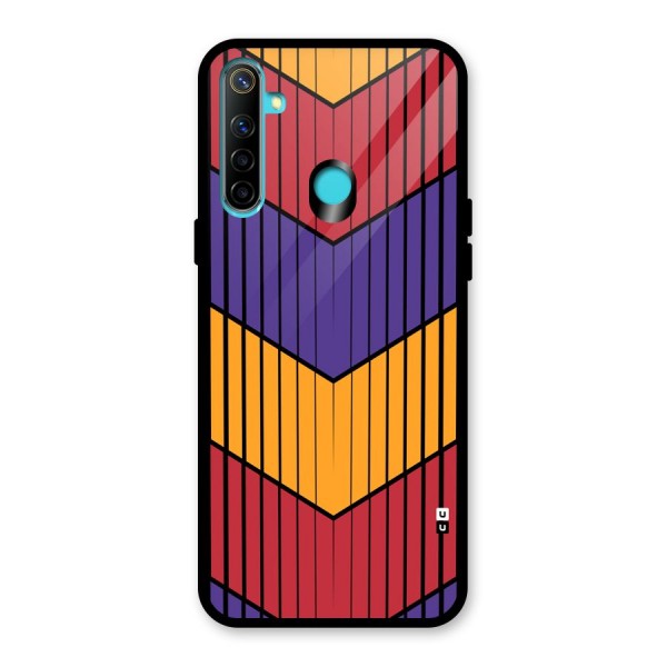 Angular Stripes Glass Back Case for Realme 5