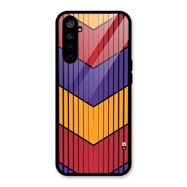 Angular Stripes Glass Back Case for Realme 6