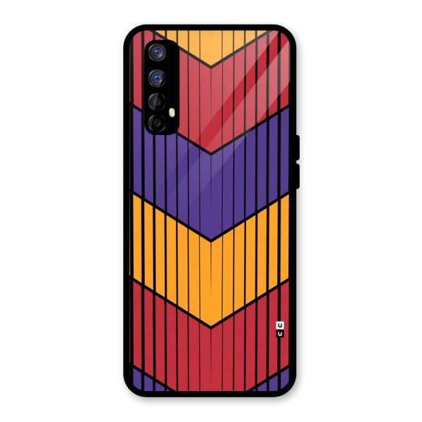 Angular Stripes Glass Back Case for Realme 7