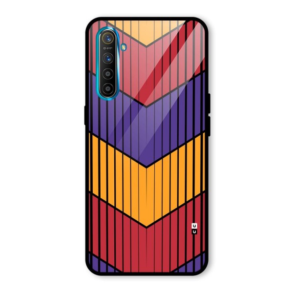 Angular Stripes Glass Back Case for Realme X2