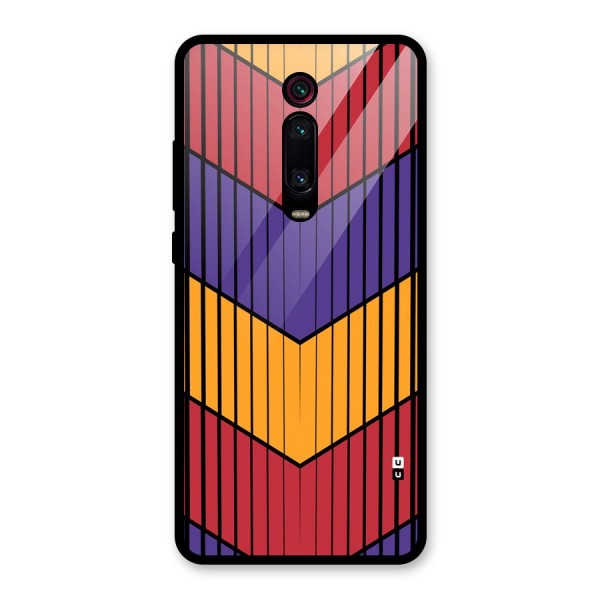 Angular Stripes Glass Back Case for Redmi K20