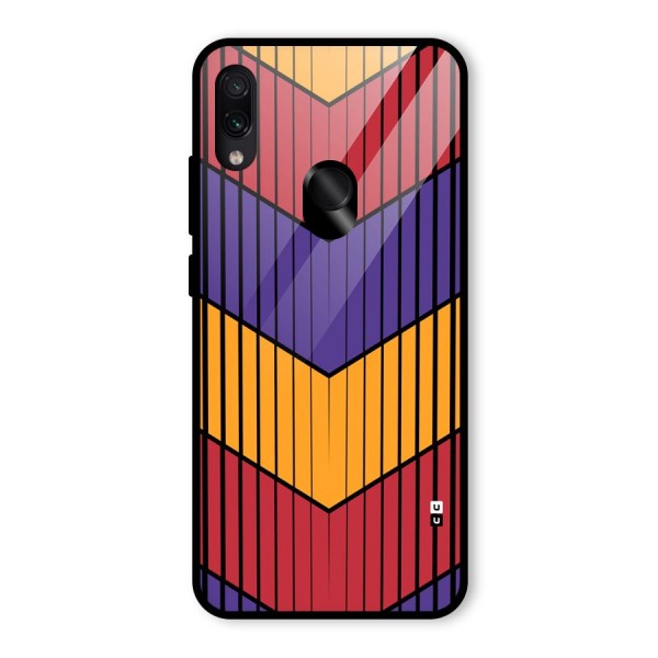 Angular Stripes Glass Back Case for Redmi Note 7