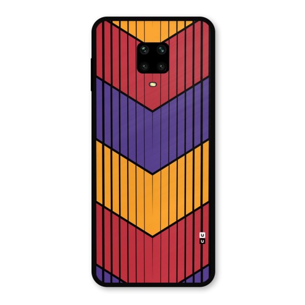 Angular Stripes Metal Back Case for Poco M2