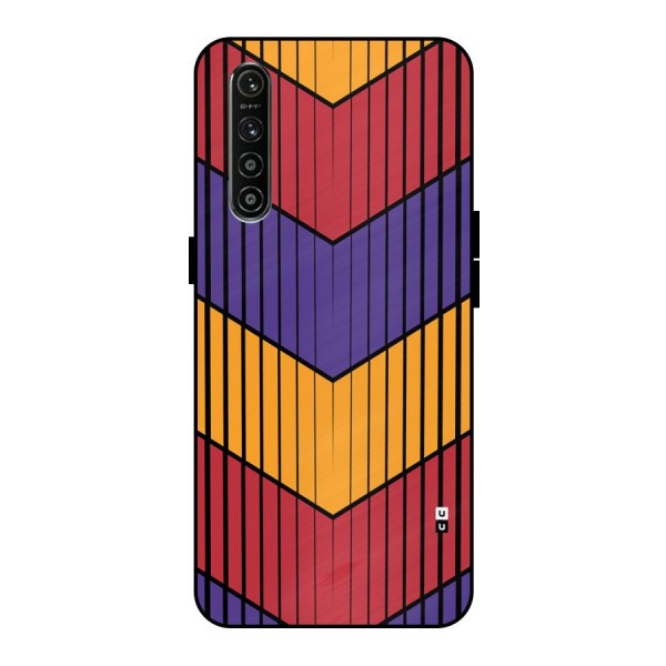 Angular Stripes Metal Back Case for Realme XT