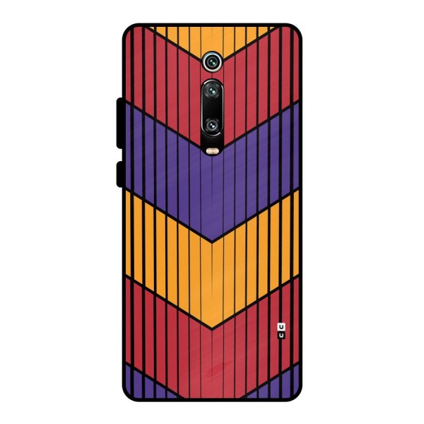 Angular Stripes Metal Back Case for Redmi K20 Pro