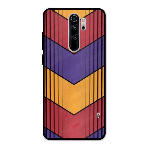 Angular Stripes Metal Back Case for Redmi Note 8 Pro