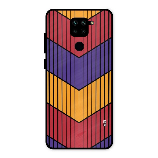 Angular Stripes Metal Back Case for Redmi Note 9