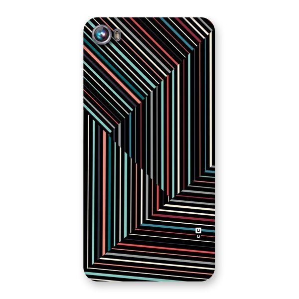 Angulars Stripes Back Case for Canvas Fire 4 (A107)