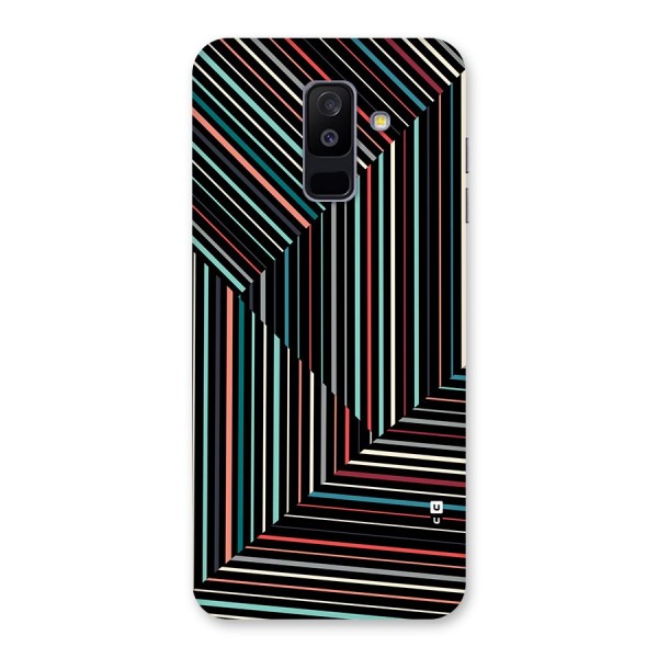 Angulars Stripes Back Case for Galaxy A6 Plus