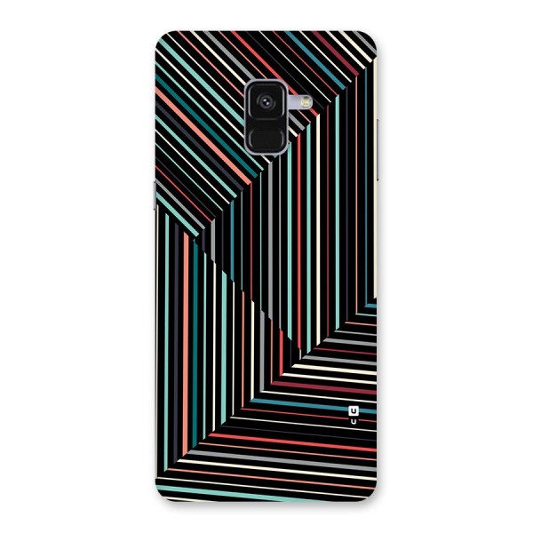 Angulars Stripes Back Case for Galaxy A8 Plus