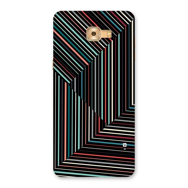 Angulars Stripes Back Case for Galaxy C9 Pro