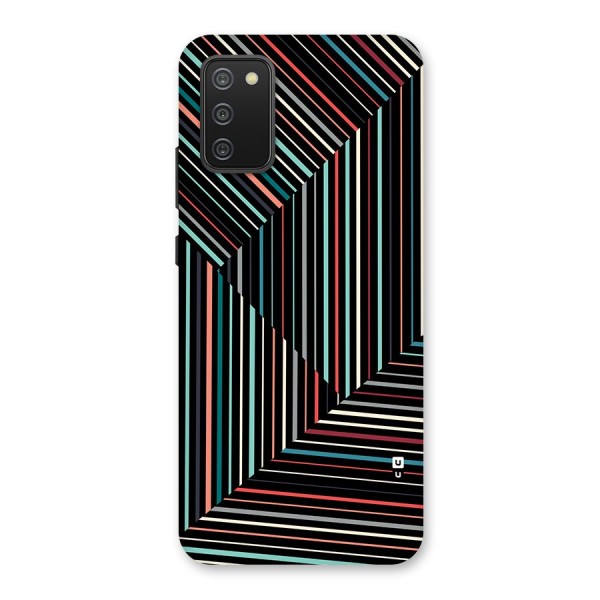 Angulars Stripes Back Case for Galaxy F02s