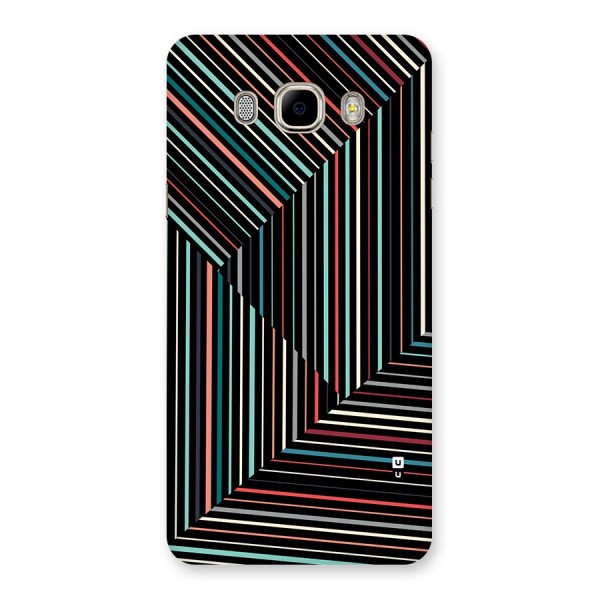 Angulars Stripes Back Case for Galaxy J7 2016