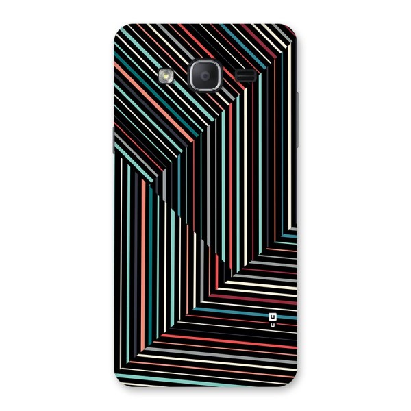 Angulars Stripes Back Case for Galaxy On7 Pro