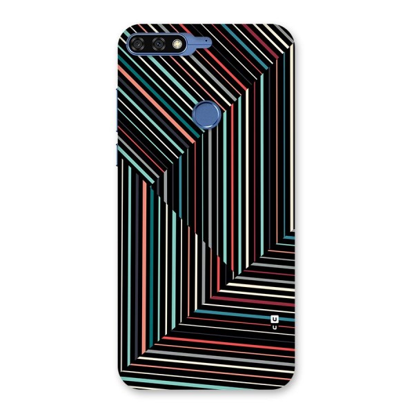 Angulars Stripes Back Case for Honor 7C