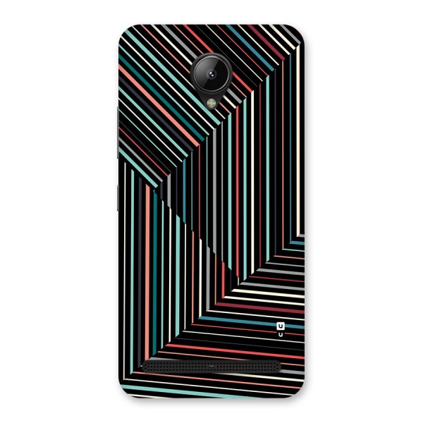 Angulars Stripes Back Case for Lenovo C2