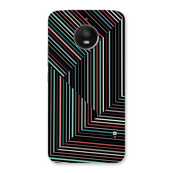 Angulars Stripes Back Case for Moto E4 Plus