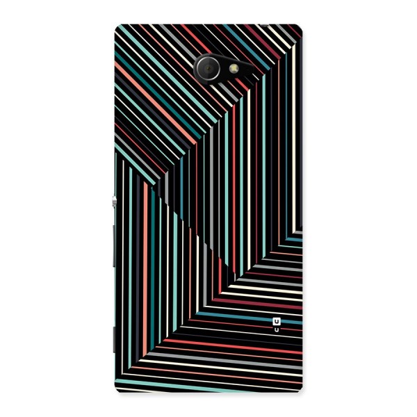 Angulars Stripes Back Case for Xperia M2