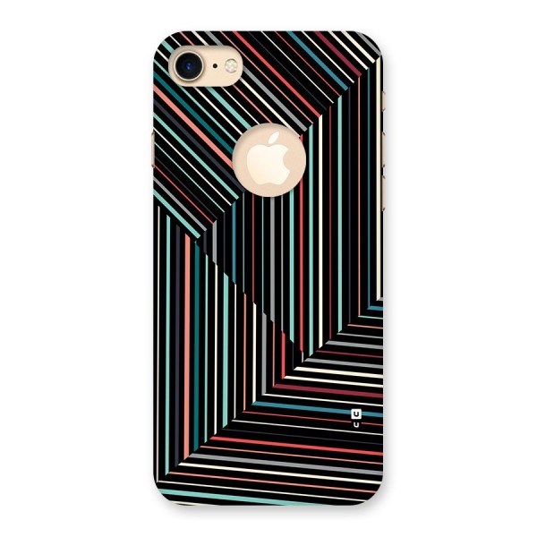 Angulars Stripes Back Case for iPhone 8 Logo Cut