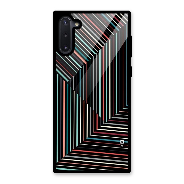 Angulars Stripes Glass Back Case for Galaxy Note 10