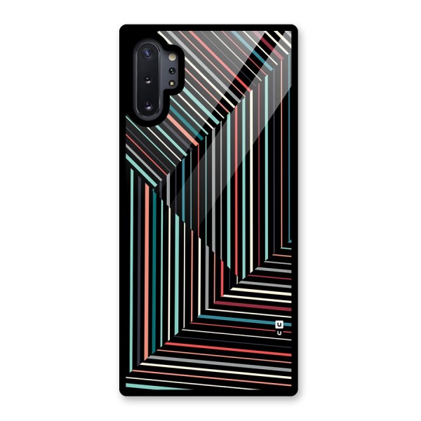 Angulars Stripes Glass Back Case for Galaxy Note 10 Plus