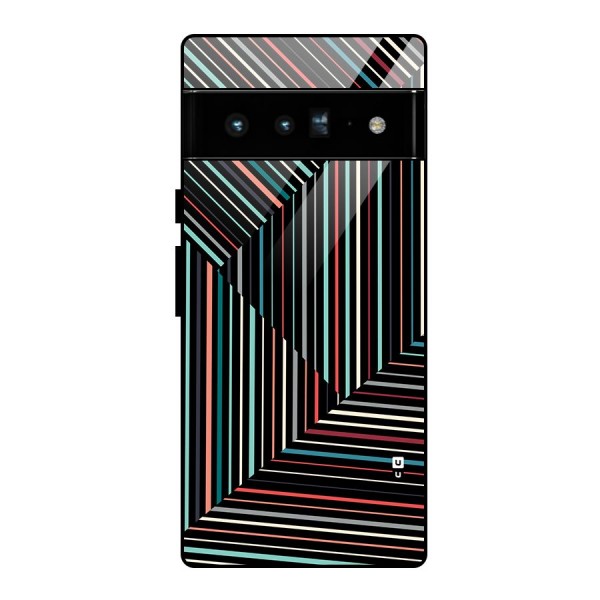 Angulars Stripes Glass Back Case for Google Pixel 6 Pro