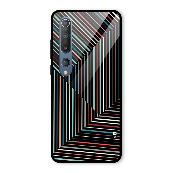 Angulars Stripes Glass Back Case for Mi 10